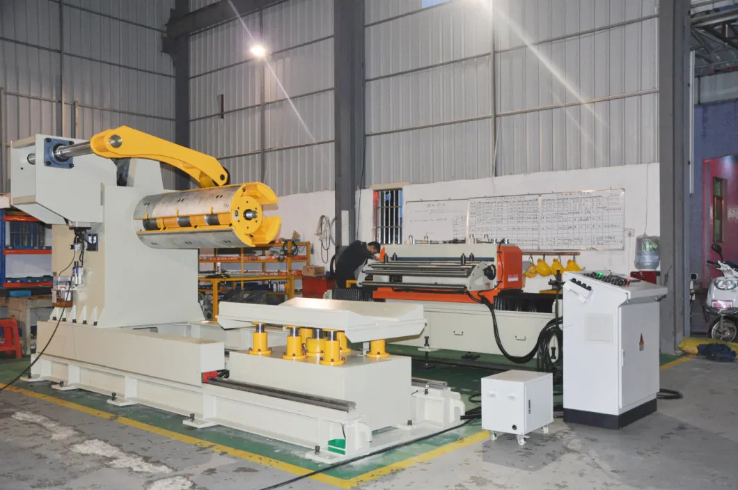 Heavy Duty Decoiler Straightener & Zigzag Servo Feeder for Circle Production Line